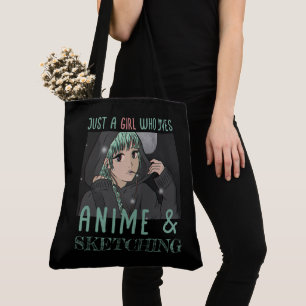 Bara en tjej som kärlek Anime och Sketching Tygkasse