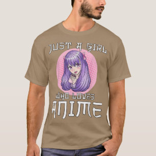 Bara en tjej som kärlek Anime Tonåring Girl Anime T Shirt