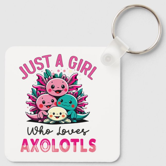 Bara en tjej som kärlek Axolotls Nyckelring (Baksida)