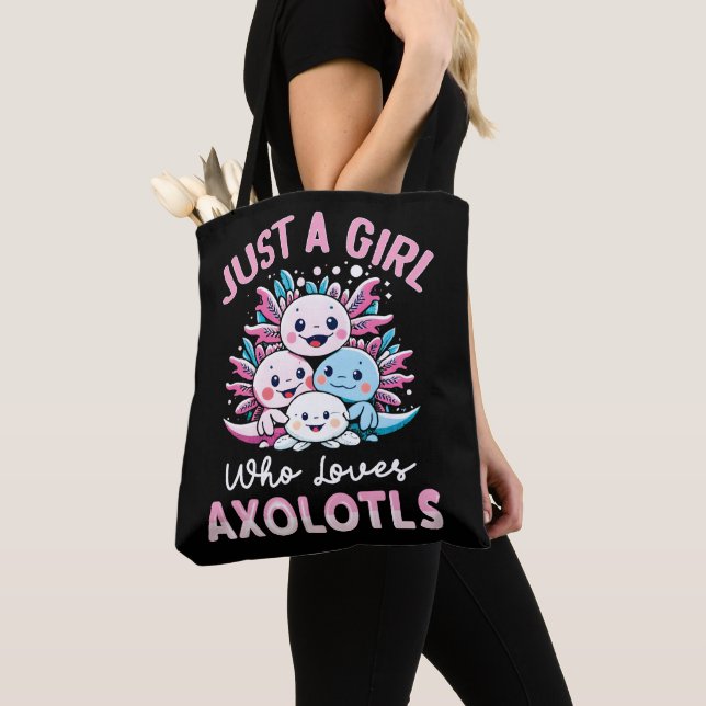 Bara en tjej som kärlek Axolotls Tygkasse (Närbild)