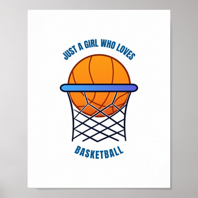 Bara en tjej som kärlek basketboll poster (Framsidan)