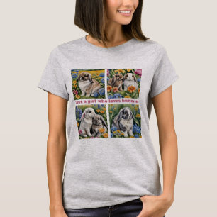 Bara en tjej som kärlek bunnies t shirt