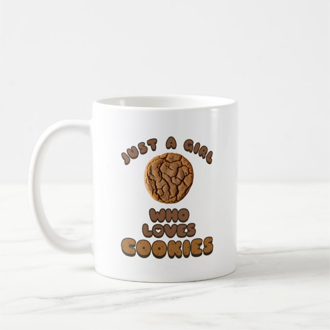Bara en tjej som kärlek Cookies Kaffemugg (Vänster)