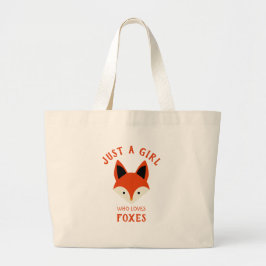Bara en tjej som kärlek Foxes Jumbo Tygkasse