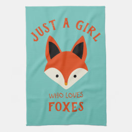 Bara en tjej som kärlek Foxes Kökshandduk