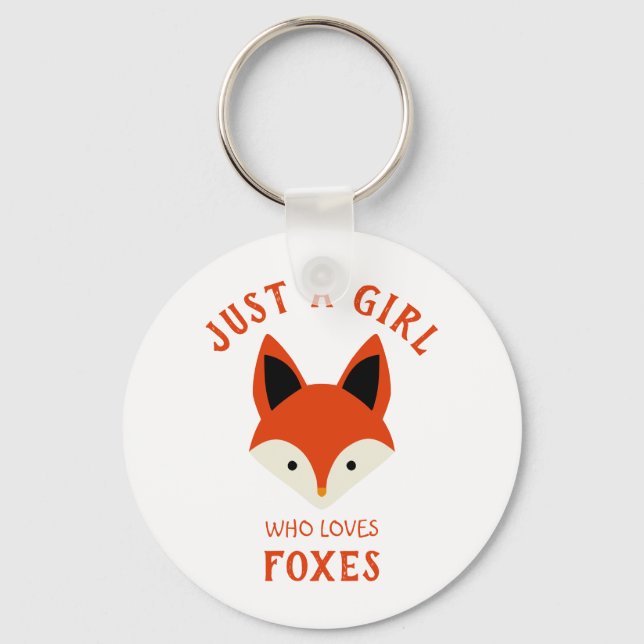 Bara en tjej som kärlek Foxes Nyckelring (Framsida)