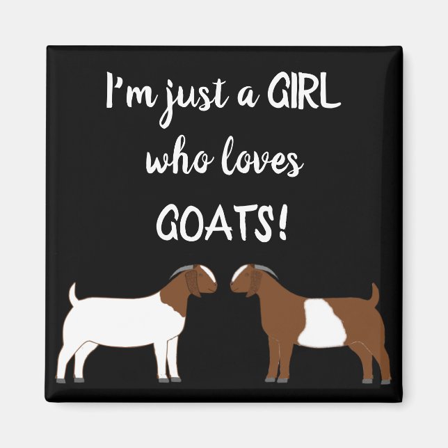 Bara en tjej som kärlek getter - Boer Goat Magnet (Framsidan)