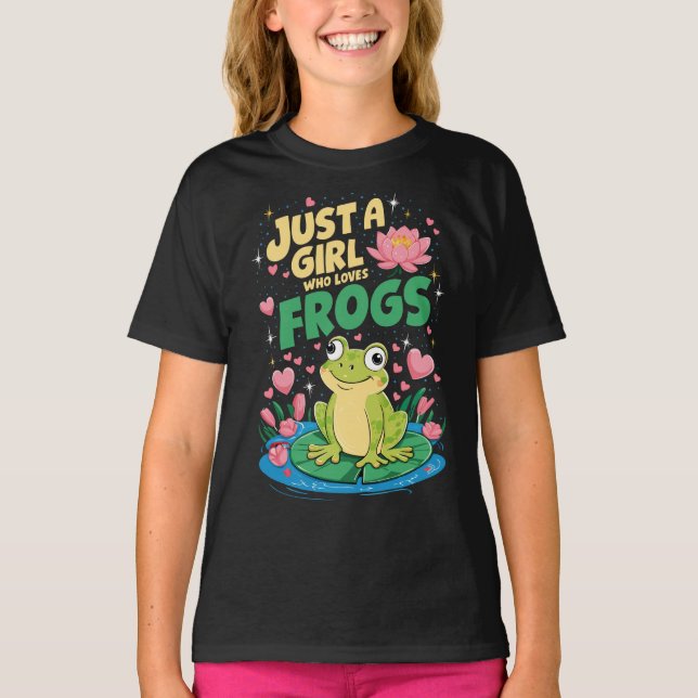 Bara en tjej som kärlek gror t shirt (Framsida)