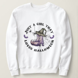 Bara en tjej som kärlek halloween t shirt