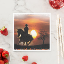 Bara en tjej som kärlek hästar pappersservett