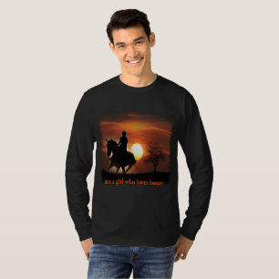 Bara en tjej som kärlek hästar t shirt