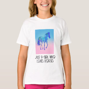 Bara en tjej som kärlek hästar T-Shirt
