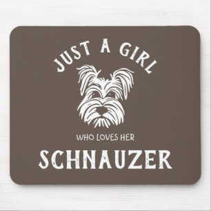 Bara en tjej som kärlek henne Schnauzer Musmatta