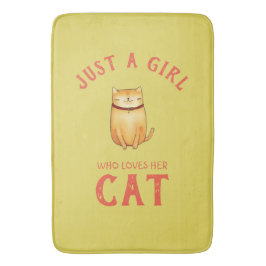 Bara en tjej som kärlek hennes Cat Badrumsmatta