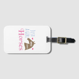 Bara en tjej som kärlek Horses Bagagebricka