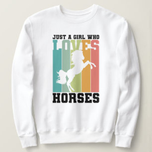 Bara en tjej som kärlek Horses Horse Girl T-Shir T Shirt