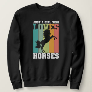 Bara en tjej som kärlek Horses Horse Girl T Shirt