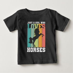 Bara en tjej som kärlek Horses Horse Girl T Shirt