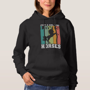 Bara en tjej som kärlek Horses Horse Girl T Shirt
