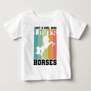 Bara en tjej som kärlek Horses Horse Girl T Shirt