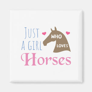 Bara en tjej som kärlek Horses Magnet