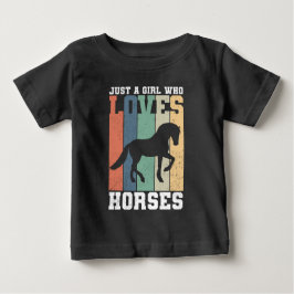 Bara en tjej som kärlek Horses | Retro Vintage Hor T Shirt