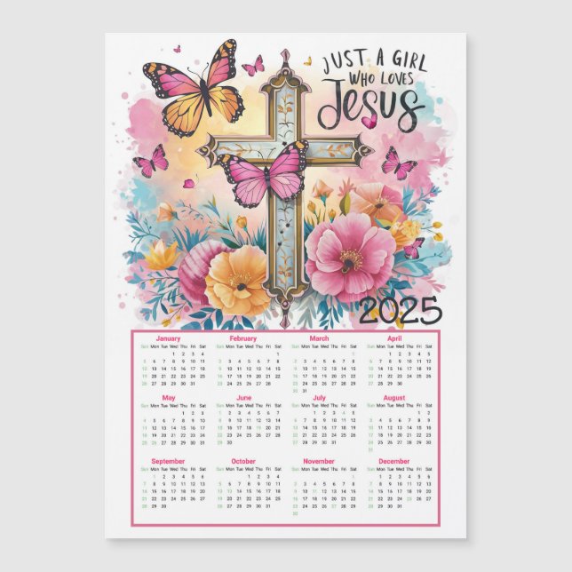 Bara en tjej som kärlek Jesus 2025 Calendar (Framsida)