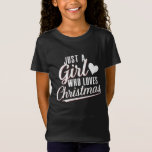 Bara en tjej som Kärlek jul T Shirt<br><div class="desc">Bara en tjej som Kärlek jul</div>