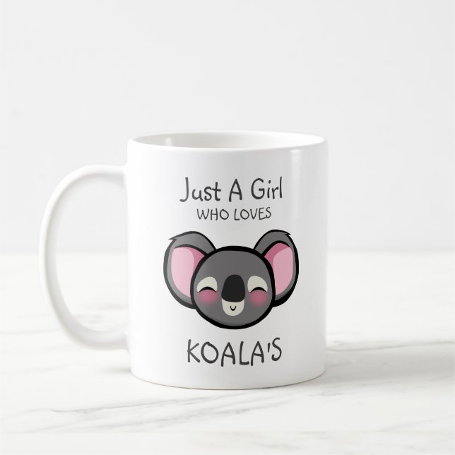 Bara en tjej som kärlek Koalas är Kaffemugg (Vänster)