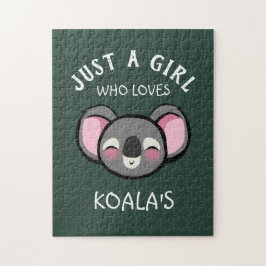 Bara en tjej som kärlek Koalas är Pussel