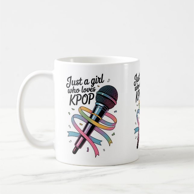 Bara en tjej som kärlek Kpop Kaffemugg (Vänster)