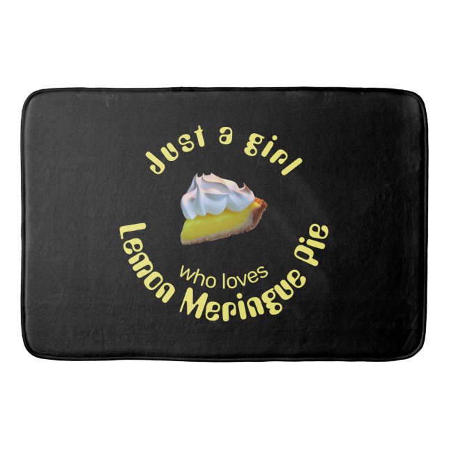 Bara en tjej som kärlek lemon meringue paj badrumsmatta (Framsidan)