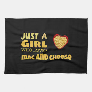 Bara en tjej som kärlek mac och ost kökshandduk