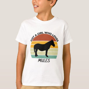 Bara en tjej som kärlek mules t shirt