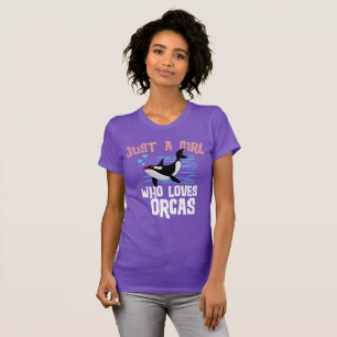 Bara en tjej som kärlek Orcas barn eller gapelare T Shirt