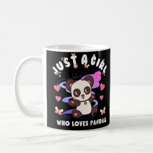Bara en tjej som kärlek panda kaffemugg