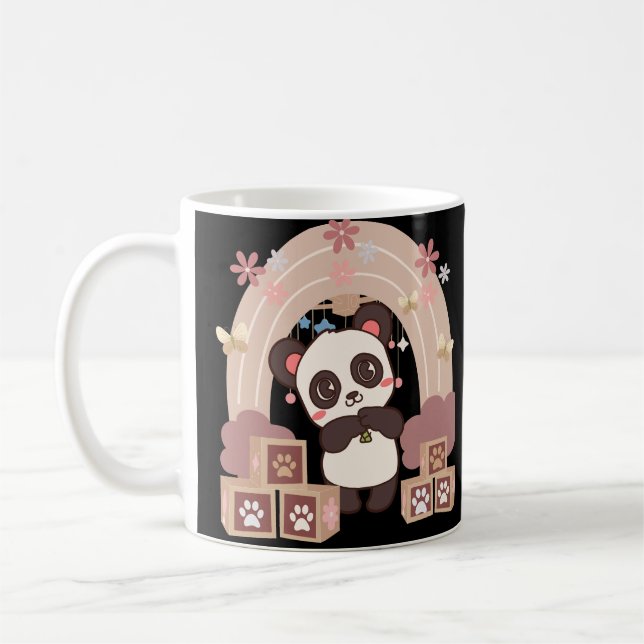 Bara en tjej som kärlek panda kaffemugg (Vänster)