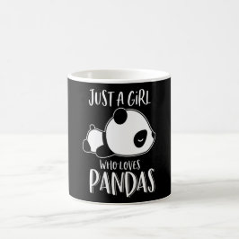 Bara en tjej som Kärlek pandar pandalpanda Kaffemugg