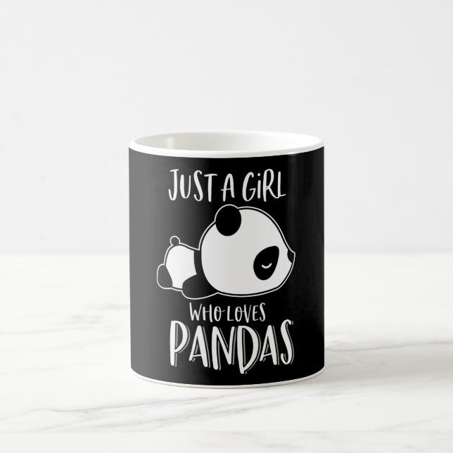 Bara en tjej som Kärlek pandar pandalpanda Kaffemugg (Center)