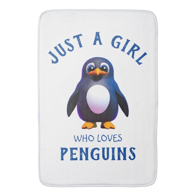 Bara en tjej som kärlek Penguins Badrumsmatta (Framsidan (Vertikal))