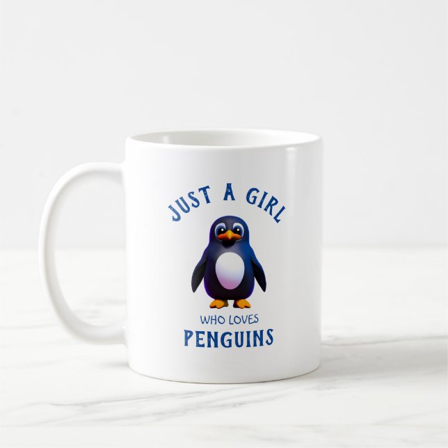 Bara en tjej som kärlek Penguins Kaffemugg (Vänster)