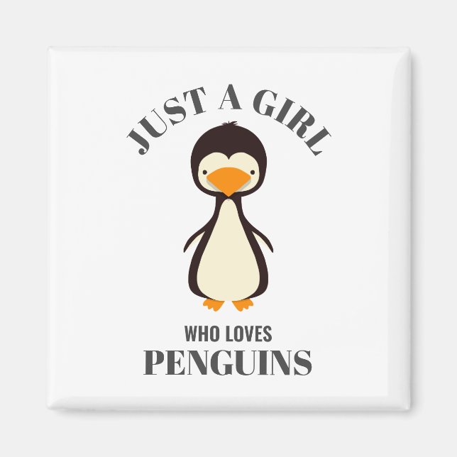 Bara en tjej som kärlek Penguins Magnet (Framsidan)