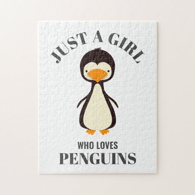 Bara en tjej som kärlek Penguins Pussel (Vertikal)