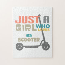 Bara en tjej som kärlek sin skooter