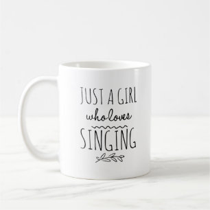 Bara en tjej som kärlek sjunger kaffe kopp Singer