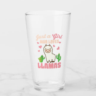 Bara en tjej som kärlek söt lamama glaskopp