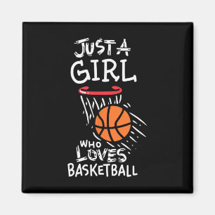 Bara en tjej som kärlek spelar basket magnet
