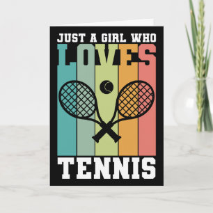 Bara en tjej som kärlek tennis Tennis Player-pre Kort
