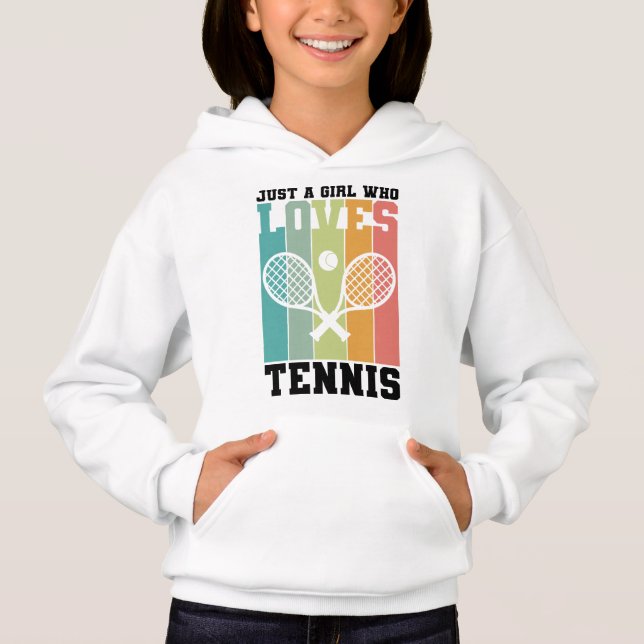 Bara en tjej som kärlek tennis | Tennis Player-pre T Shirt (Framsida)