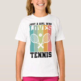 Bara en tjej som kärlek tennis | Tennis Player-pre T Shirt